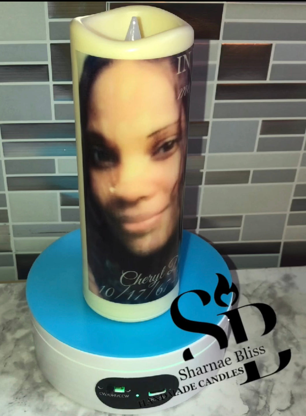 Custom Personalized Flameless Candle